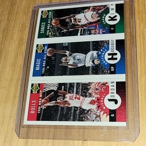 Upper Deck. Jordan, Hardaway, Kemp.